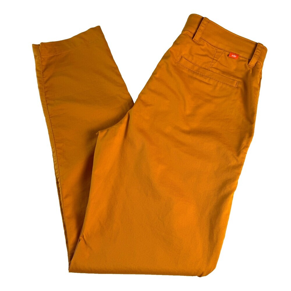 Nike Dri-FIT UV Slim Fit Golf Chino Pants Men's 32x34 Mustard Orange DA4130-815